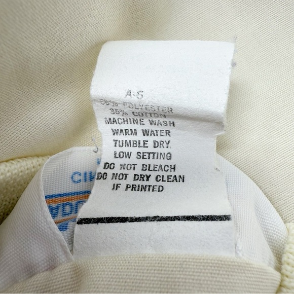 Vintage Velva Sheen GTE Jacket Cream Blue Trim Made in USA Size M - Picture 6 of 10